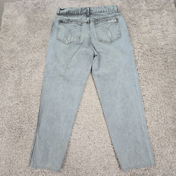 Vintage Calvin Klein Jeans‎ Womens 34 (Fits 29x26.5) Blue High Rise Mom USA 90s - Picture 7 of 15